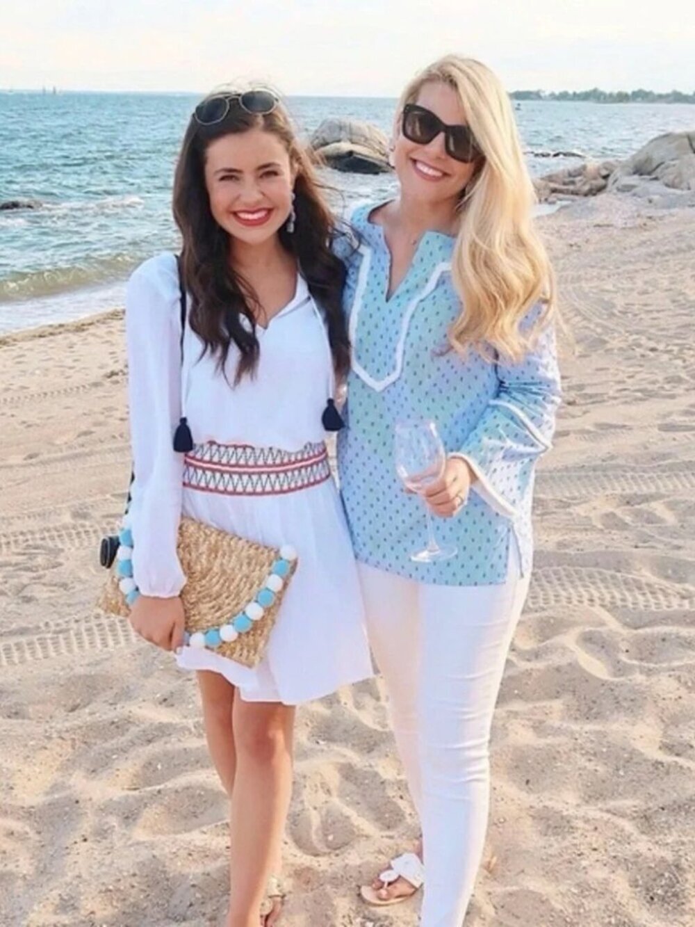 Sail to Sable White Boho Tassel Dress | Smocked Waist Long Sleeve Mini - Picture 8 of 10